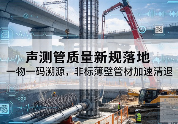 凤城声测管质量新规落地，一物一码溯源，非标薄壁管材加速清退