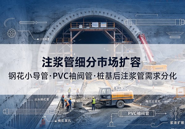 凤城注浆管细分市场扩容，隧道钢花小导管、PVC 袖阀管、桩基后注浆管需求分化